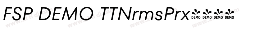 FSP DEMO TTNrmsPrx字体转换 FSP DEMO TTNrmsPrx字体转换